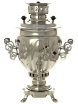 Новый угольный самовар 2,5 л никелированный фото 1 — Samovars.ru